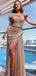 Sexy Off-shoulder Mermaid Sequin Long Prom Dresses.SW1195