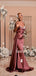Mismatched Mermaid Soft Satin Simple Long Bridesmaid Dresses,SW1262
