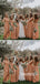 Dusty Orange Halter Floor-lengh Chiffon Bridesmaid Dresses,SWE1240