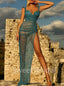 Sexy Sweetheart Spaghetti straps Mermaid Prom Dresses, SW1418