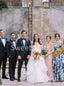 Elegant Sweetheart Off shoulder A-line Lace applique Wedding Dresses, DB0255