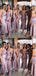 Simple Spaghetti Strap Side Slit Mermaid Long Bridesmaid Dresses, SW1082
