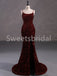 Sexy Square Spaghetti straps Mermaid Prom Dresses, SW1487