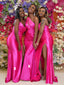 Mismatched Simple Soft Satin Mermaid Long Bridesmaid Dresses,SWE258