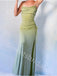 Elegant Sleeveless Strapless Side slit Sheath Prom Dresses,SW1918
