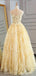 Elegant A Line Sleeveless Long Prom Dress Lace Applique Evening Dresses ,MD355