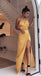 Simple Spaghetti Strap Sleeveless Side Slit Floor Length Long Prom Dresses, MD471