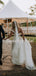 Pretty One-shoulder Lace Mermaid With Train Appliques Long Wedding Dresses Evening Dresses, WD1123