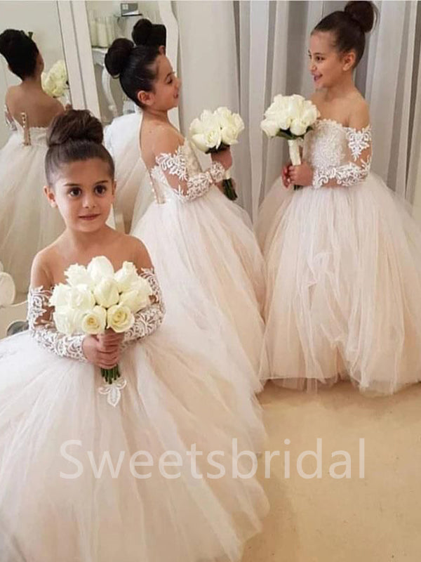 Off shoulder dress shop for flower girl