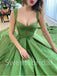 Elegant Sweetheart Spaghetti straps Side slit A-line Prom Dresses, SW1533