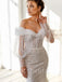 Simple Sweetheart Off-shoulder Mermaid Wedding Dresses, DB0240