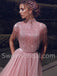 Elegant Strapless Cap sleeves A-line Prom Dresses, SW1499