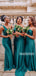 Charming One-shoulder Mermaid Floor-lengh Long Bridesmaid Dresses,SWE1241