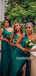 Charming One-shoulder Mermaid Floor-lengh Long Bridesmaid Dresses,SWE1241