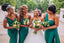 Charming One-shoulder Mermaid Floor-lengh Long Bridesmaid Dresses,SWE1241