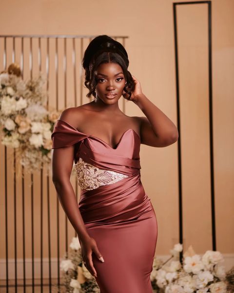 Mismatched Mermaid Soft Satin Simple Long Bridesmaid Dresses,SW1262