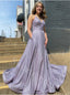Elegant V-neck Spaghetti straps A-line Prom Dresses,SW1879