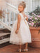 Beautiful Sleeveless Tulle A Line Flower Girl Dresses, FGS0038
