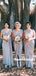 Mermaid V-neck Side Slit Floor-length Long Bridesmaid Dresses Online,SWE1200