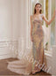 Elegant Sweetheart Sleeveless Mermaid Long Prom Dress,SW1966