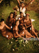 Vintage Mismatched Mermaid Sexy Long Bridesmaid Dresses, SW1215