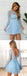 Pretty Scoop Long Sleeves Open Back Chiffon Short Homecoming Dress, BTW160