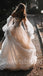 Elegant Off shoulder Long sleeves A-line Wedding Dresses,DB0285