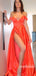 Simple Off Shoulder A-line Satin Long Prom Dresses.SW1203