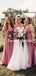 Simple Charming Off-shoulder Party Dresses Bridesmaid Dresses, SW1106