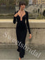 Sexy Long sleeves Simple Sheath Long Prom Dress,SW1967