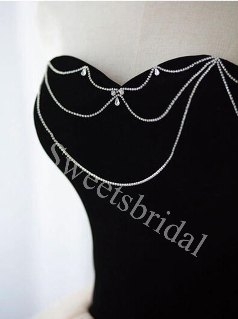 Elegant Sweetheart Sleeveless A-line Prom Dresses,SW1776