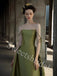 Elegant Strapless Sleeveless A-line Long Prom Dress,SW1943
