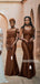 Vintage Mismatched Mermaid Sexy Long Bridesmaid Dresses, SW1215