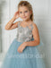 BeautifuI Spaghetti straps Sleeveless A Line Flower Girl Dresses,FGS0042