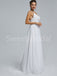 Elegant Spaghetti straps V-neck A-line Lace applique Wedding Dresses, DB0263
