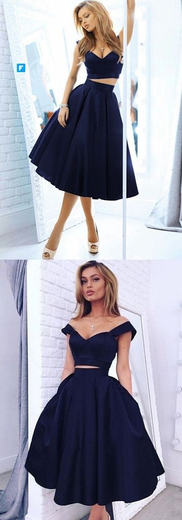 Navy Blue Short Cheap Bridesmaid Dresses