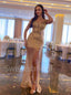 Sexy Sweetheart Sleeveless Side slit Mermaid Prom Dresses ,SW1325