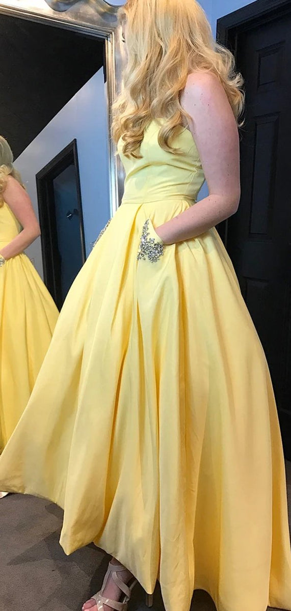 Prom dresses 2024 2019 yellow