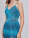 Sexy V-neck Spaghetti straps Side slit Mermaid Prom Dresses, SW1488