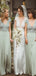 Simple V-neck Short Sleeve Chiffon Sequin Long Bridesmaid Dresses.DB10836
