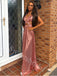 Sexy V-neck Sleeveless A-line Prom Dresses,SW1835