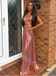 Sexy V-neck Sleeveless A-line Prom Dresses,SW1835