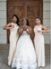 Lace sleeveless Mermaid Elegant Simple Long Bridesmaid Dressess,SWE1362