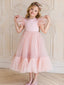 Lovely Round Neck Sleeveless A Line Tulle Flower Girl Dresses,GTE2135