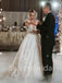 Sexy V-neck Cap-sleeves A-line Lace applique Wedding Dresses,DB0314