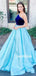 Simple One-shoulder A-line Satin Cheap Long Prom Dresses.SW1208