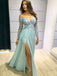 Sexy Sweetheart Lace Long Sleeve A-line Evening Party Prom Dresses,SW1143