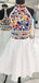 Unique Halter Open Back Satin A Line Short Homecoming Dress, BTW175