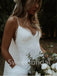 Sexy Spaghetti straps V-neck Mermaid Lace applique Wedding Dresses,DB0304