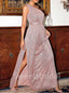 Sexy One-shoulder Side slit A-line Prom Dresses, SW1421